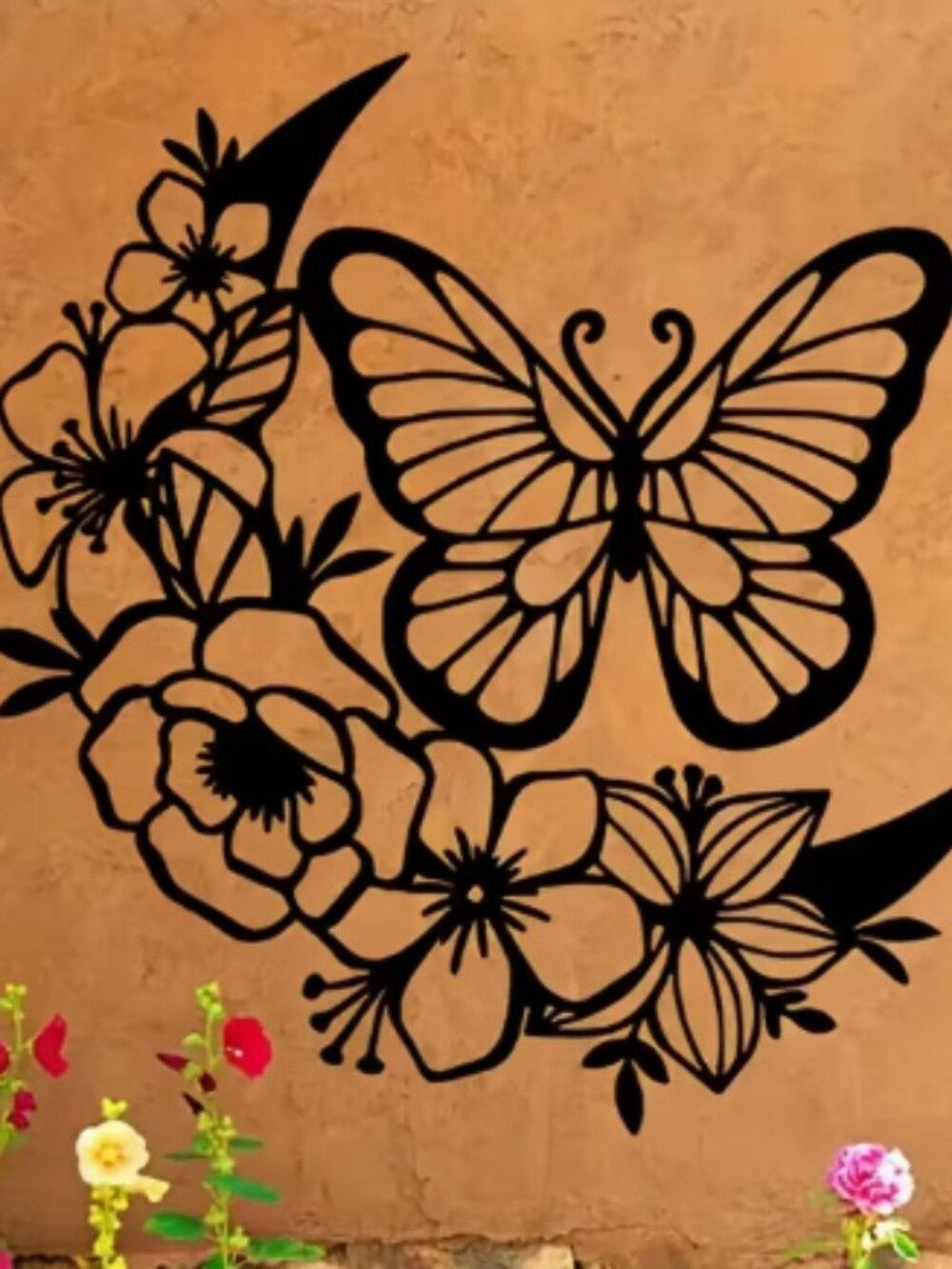 Metal Butterfly Silhouette Wall Art